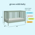 thumbnail image 4 of daVinci Birdie 3-in-1 Convertible Crib, Light Sage, 4 of 8