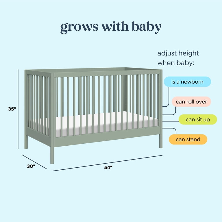 　バード　 baby, light green daVinci Birdie 3-in-1 Convertible Crib, Light Sage - Walmart.com