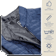 thumbnail image 4 of Chaleco para dama ligero calientito, resistente al agua, para invierno, Azul MACAR Chaleco dama azul XG, 4 of 7