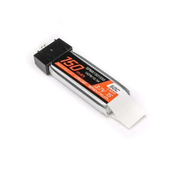 Spektrum Accessories 3.7V 150mAh 1S 50C LiPo Battery JST PH1.25 Connector SPMX1501S50