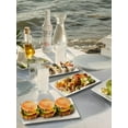 thumbnail image 3 of 14" White Ceramic Serving Trays Set of 4, Heat Resistant, Dishwasher Safe, for Weddings, Parties, Oven, Microwave, 3 of 6