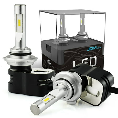 Surface Fan Conversion Kit JDM ASTAR Newest Version Extremely Bright 8400 Lumens Turbo Fan 9005 All-in-One LED Headlight Bulbs Conversion Kit For Limited Space Vehicle, Xenon White ()