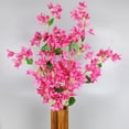 thumbnail image 5 of 120cm Artificial Silk Bougainvillea Branches Faux Rose Red Bougainvillea with Iron Wire Stems for Wedding Decoration, 5 of 5