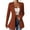 Coffee, variant on Womens Tunic Blazer Suit Jacket Long Sleeve One-button Long Blazers Business Casual Outfits for Women (2XL, White)