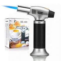 Rirool Culinary Blow Torch - Butane Refillable Chef Cooking Torch Lighter for BBQ, Baking, Creme Brulee, Soldering (Aluminum Alloy)