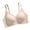 Beige(Bra), variant on Women's Seamless Wirefree Bra Smooth Comfort T-Shirt Bralette, Padded Everyday Invisible Bra with Wide Straps