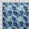 thumbnail image 3 of oneOone Cotton Flex Navy Blue Fabric Asian Floral Dress Material Fabric Print Fabric By The Yard 40 Inch Wide, 3 of 4
