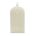 thumbnail image 3 of Mainstays Unscented Arch Candle, 6.4 Inches Height, Ivory, 3 of 5