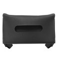 thumbnail image 1 of Unique Bargains Car Tissue Holder, PU Leather Rectangle Napkin Paper Towel Dispenser Box Case with Elastic Strap, Black, 1 of 6