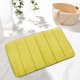thumbnail image 4 of Pretxorve - Alfombrilla de baño de espuma viscoelástica absorbente de lujo, ligera, de secado rápido, antideslizante, color amarillo, 4 of 6