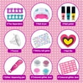 thumbnail image 2 of Crafts Gifts for 7 8 9 Year Old Girls, Kids Nail Varnish Arts Sets for Teenage Girls Age 6 7 8 9 10 Nail Polish Kits for 8 9 10 11 12 Year Old Kids Girls Nail Salon Games Kids Manicure Sets, 2 of 7