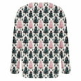 thumbnail image 4 of Jsaierl Womens Ugly Christmas Sweaters Xmas Tree Print Long Sleeve Cardigans Button Down Open Front Sweater Fall Winter Knit Coat, 4 of 5
