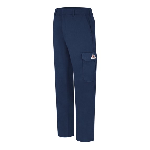 Bulwark Cargo Pocket Work Pants-EXCEL FR® ComforTouch - Odd Sizes PLC2ODD Navy - 31I 33W