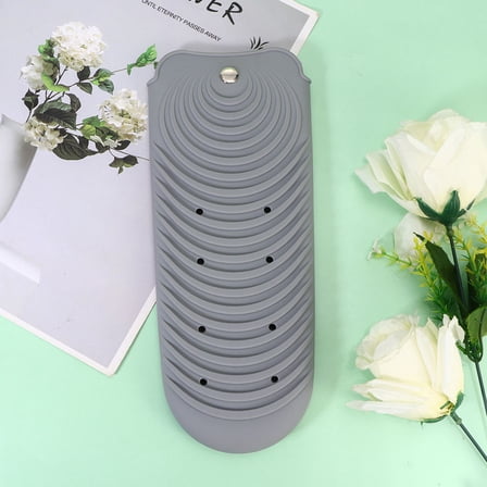Supvox Dustproof Hair Straightener Cover Travel Case Grey Silicone 1Pcs