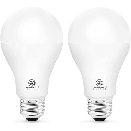 

ENERGETIC A21 LED Light Bulb Super Bright 2600 High Lumens 150 Watts Equivalent Daylight 5000K E26 Base UL Listed 2 Pack