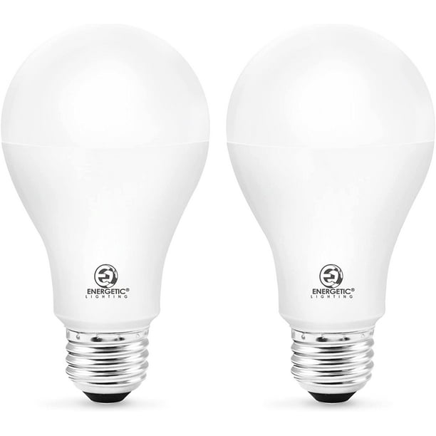 wees onder de indruk multifunctioneel magneet ENERGETIC A21 LED Light Bulb, Super Bright 2600 High Lumens, 150 Watts  Equivalent, Warm White 3000K, E26 Base, UL Listed, 2 Pack - Walmart.com
