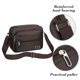 thumbnail image 5 of Mochila bandolera impermeable de 4 capas | Bolsa organizadora multibolsillos para hombre y mujer | Correa acolchada ajustable | Riñonera para trabajo, viajes, senderismo y actividades al aire libre, 5 of 6