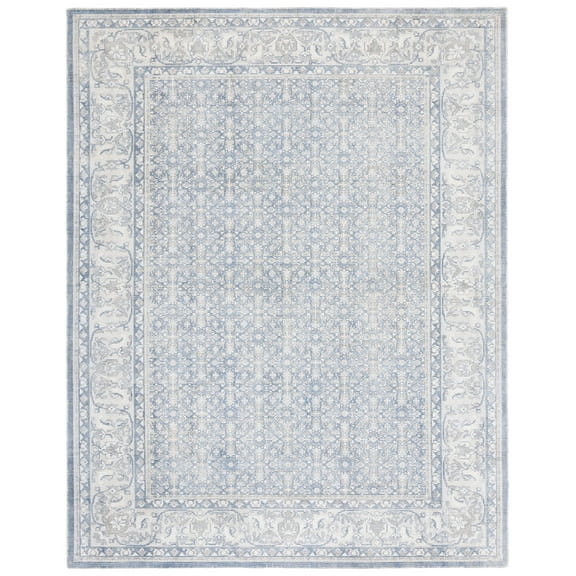 SAFAVIEH Restoration Vintage Delicia Geometric Area Rug, Blue/Ivory, 8' x 10'