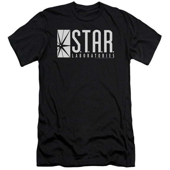 The Flash S.T.A.R. Premium Canvas Adult Slim Fit 30/1 T-Shirt Black