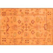 Ahgly Company Indoor Rectangle Persian Orange Traditional Area Rugs, 5' x 7'
