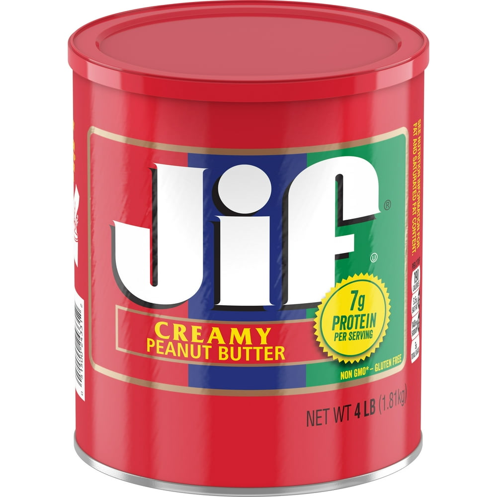 Jif Creamy Peanut Butter, 4Pound Can
