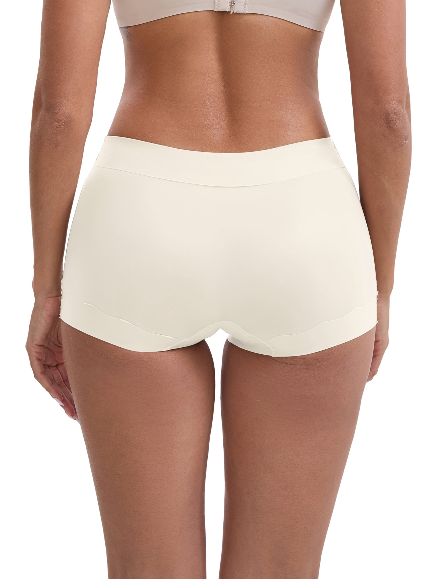 DARING DIVA Women's Butt Lifter Anti Chafing Slimming Shapewear M White