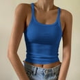 thumbnail image 2 of AherBiu Crop Tops for Women Summer Tank Tops Slim Fitted Sleeveless Going out Tops Camisole Shirts, 2 of 6