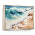 thumbnail image 2 of Designart "Beach Photo Oceanic flow XIV" Nautical & Beach Floater Framed Canvas Print, 2 of 7
