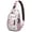 Forest Scene S, variant on Fashionable and Durable Sling Backpack with Tropical Marine Life and Abstract Sea Patterns, Multi-Layer Storage for Hiking, Travel, and Daily Outdoor Activities