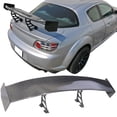 thumbnail image 2 of Ikon Motorsports 56 In V4 Universal Adjustable DownCompatible withce GT Trunk Spoiler Wing - Carbon Fiber CF, 2 of 7