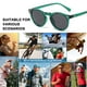 thumbnail image 5 of Gafas de sol retro literarias, gafas de sol redondas de moda europea y americana con clavos de arroz, hechas de PC, 5 of 5