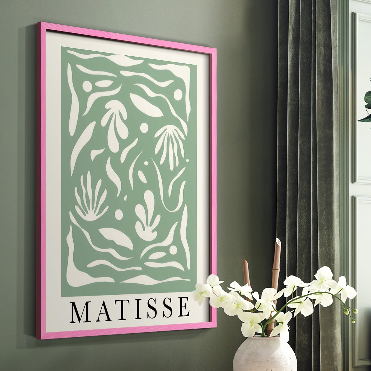 Matisse CLXXXIV Framed Print in Pink Solid Wood 11 x 14 Framed Print