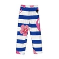 thumbnail image 4 of Kdxio Pink Flamingo Print Men's Sleep Pajama Pant Lounge Pants with Pockets, 4 of 8