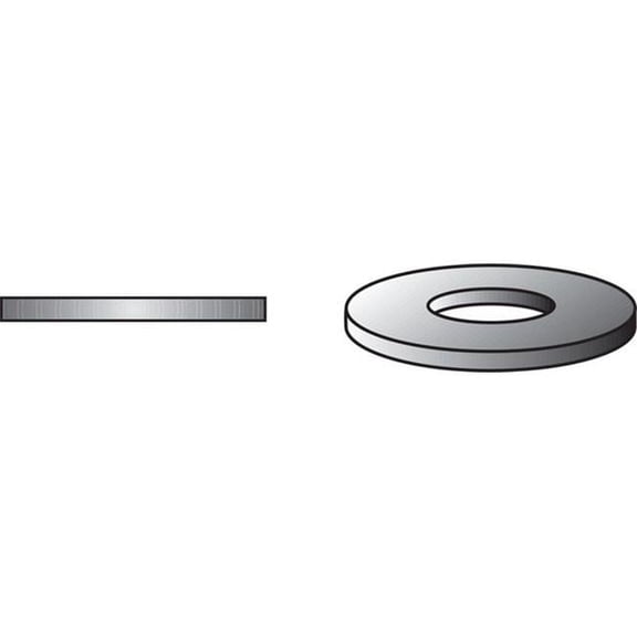 0830552 No. 6 Flat Stainless Steel Washer - Pack of 100<BR>