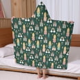 thumbnail image 5 of Princess Castle Star Pattern Hooded Bath Towel，60"x35" for Ages 3 To 12 Kids, Quick Dry Lightweight Soft Microfiber Hood Beach Towel Cover Up for Kids, 5 of 7