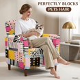 thumbnail image 5 of SCRAWLGOD Sofa Cover Protector Wear-Resistant Dog Couch Cover Universal Chair Sofa Slipcover for Living Room Decoration, Modern Abstract Sun Stripe, 5 of 8