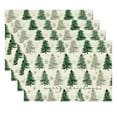 thumbnail image 2 of Todaioua Beautiful Christmas Placemats Set of 4, 12x18 Inch Xmas Trees and Snowflakes Winter Decor Place Mats Heat Resistant Washable Non-Slip Table Mat for Party Kitchen Decoration, 2 of 8