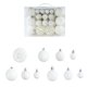 thumbnail image 1 of Ganfancp 50Pcs Christmas Ball Ornaments Christmas Tree Decoration Holiday Multiple Styles Ornaments For Christmas Trees Party Ball Decoration Ofertas Del Día Sólo En Línea 1X Bolas de Navidad de Plás, 1 of 4