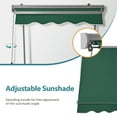 thumbnail image 3 of MCombo Patio Window Awnings 65''x80'', Fully Assembled Manual Retractable Sunshade Canopy for Windows & Doors, 4112 (Dark Green), 3 of 9