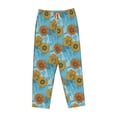 thumbnail image 4 of Xecao Sunflowers Women's Straight Lounge Pajama Pants: The Epitome of Relaxed Sleepwear, 4 of 9
