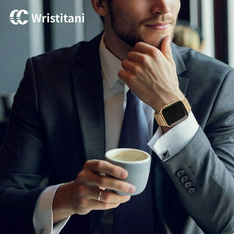 Wristitani Apple Watch Bands 38mm 40mm 41mm 42mm 44mm 45mm 49mm iWatch Bands Compatible with iWatch Series for Gift Business Party and Daily Style Matching Rose Gold 49mm Walmart