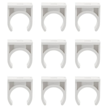 

Gong Useful U-Hook Holder Talon Clamps Pipe Support Pipe Durable Socket (White)