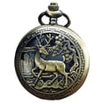 thumbnail image 4 of Here's a refined and engaging product description for your **Vintage Decorative Pocket Watch Pendant**:\n\n \n\n### 🦌 Vintage Hollow Deer Pattern Pocket, 4 of 5
