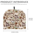 thumbnail image 7 of HELLHERO Polyester Canvas Teapot Cover, Coffee Cake Pattern Tea Cozies Covers Dust Proof Easter, 7 of 7