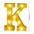 thumbnail image 3 of Marquee Light Up Letters Battery Powered LED Alphabet Lights for Party Wedding Birthday Christmas Home Bar Decoration Lighted Sign, 3 of 4