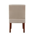 thumbnail image 4 of Accent Chair Set of 2 with Wood Table,Corner Side Chair,Decorative Sitting Chair Table Set,Beige, 4 of 12