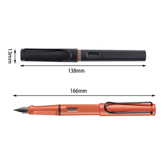 Clearance Sale! 1PC Fountain Pen, Fine Nib Writing Pen with Converter & Ink Cartridge, Plastic for Home & Office, (One Size, Purple)