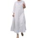 thumbnail image 1 of Gibobby Vestido de verano casual para mujer Cárdigan de manga larga con cuello levantado para mujer, temperamento de viaje de algodón, Color liso, falda, camis(Blanco,M), 1 of 5