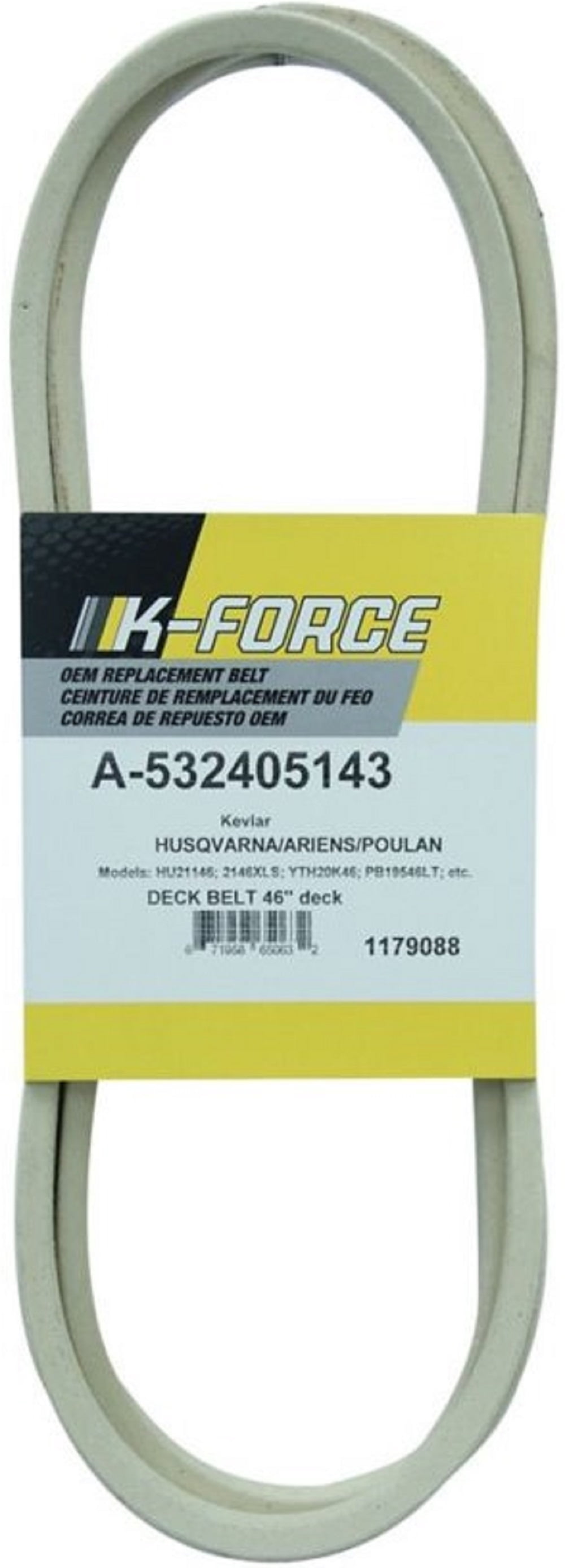 Husqvarna Rasenmäher-Deckriemen – Ersatz Für 522811301, 148 1/2 Zoll, B145 V-Riemen