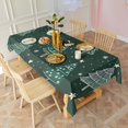 thumbnail image 3 of Dark Green Christmas Tree Pattern Rectangle Tablecloth 60"x120",Waterproof Polyester Rectangle Table Cloth, Wipeable Spillproof Polyester Tablecloth for Dining, Camping, Indoor and Outdoor, 3 of 6